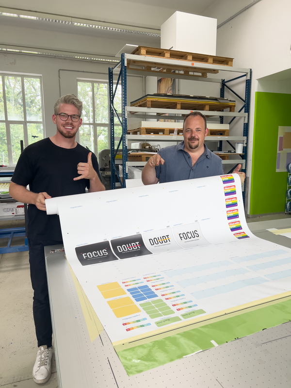 Die ersten Muster aus der Druckerei, 2023