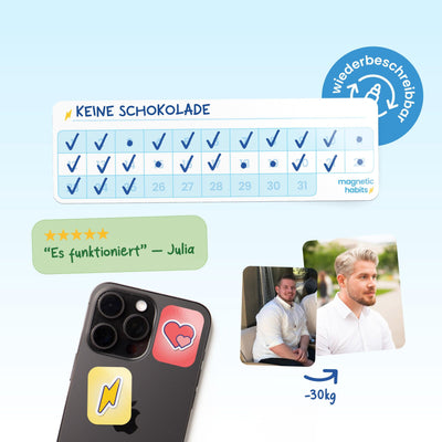 Wiederklebender 31-Tage-Tracker für bessere Gewohnheiten