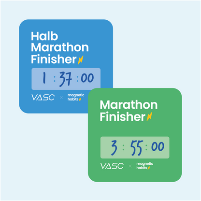 Marathon/Halbmarathon Meilenstein