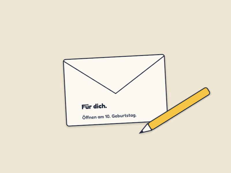 Brief schreiben.